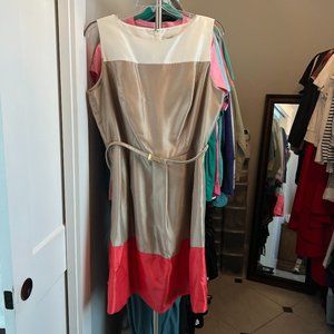 *LIKE NEW* DRESS BARN Color Block Dress w/Sweater